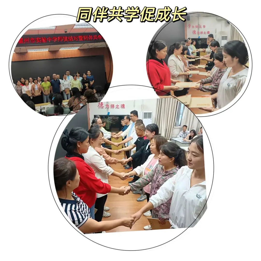 青蓝携手薪火传 同伴共学促成长 ——霍州市实验中学2023年师徒结对暨教师“同伴共学”仪式