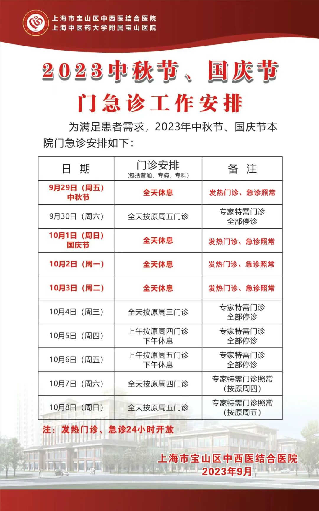 【便民提示】中秋、国庆假期就医、出游，这份小贴士请收好→-小辉娱乐网