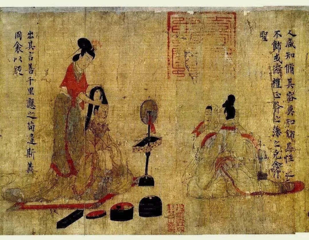 两晋衣着特征,男子在官职的头上风行小冠子,实即平巾