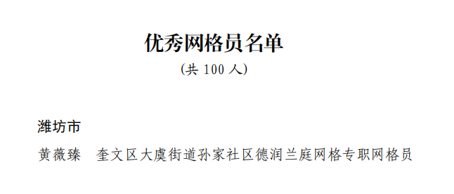 奎文区一个集体、一名个人上榜！-小辉娱乐网
