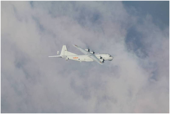台防务部门：今日2架解放军军机进入台湾西南空域