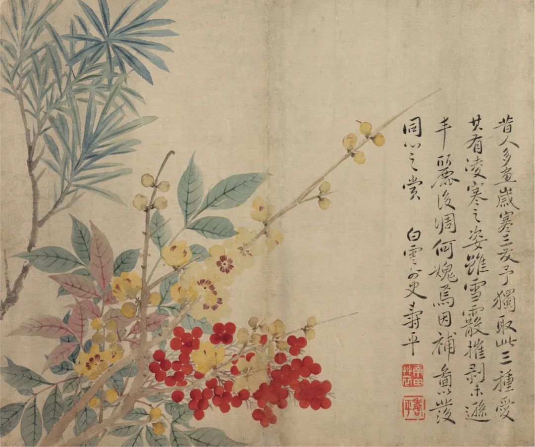 恽寿平和蒋廷锡：清初花鸟画坛的双璧