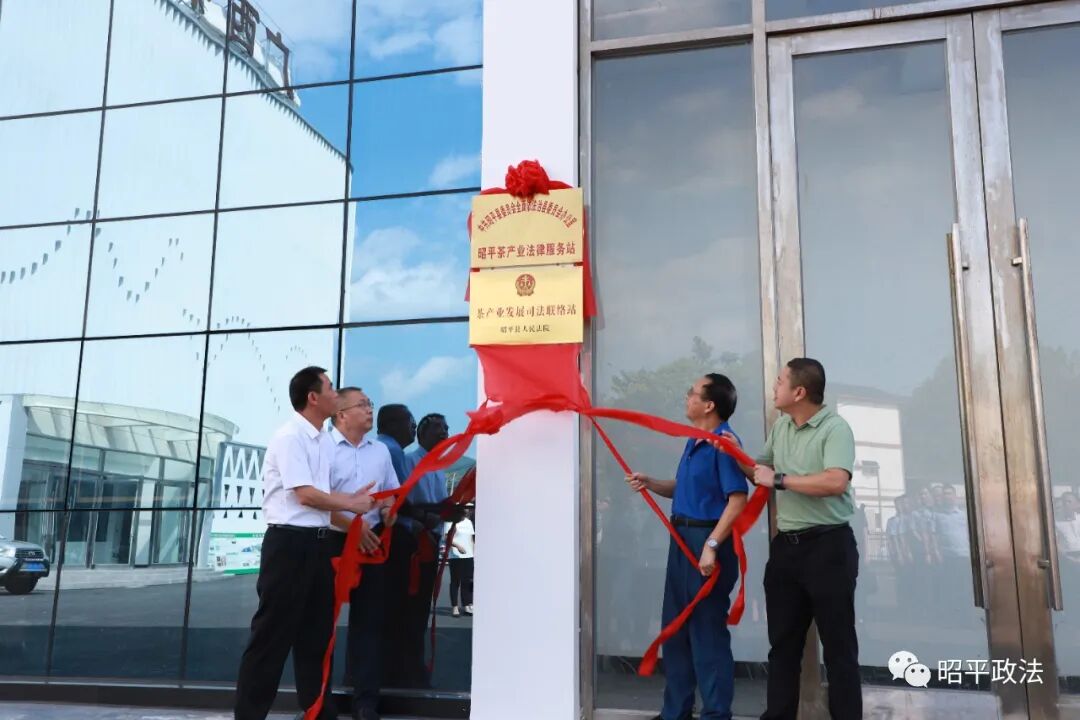 昭平茶产业法律服务站、茶产业发展司法联络站揭牌启用