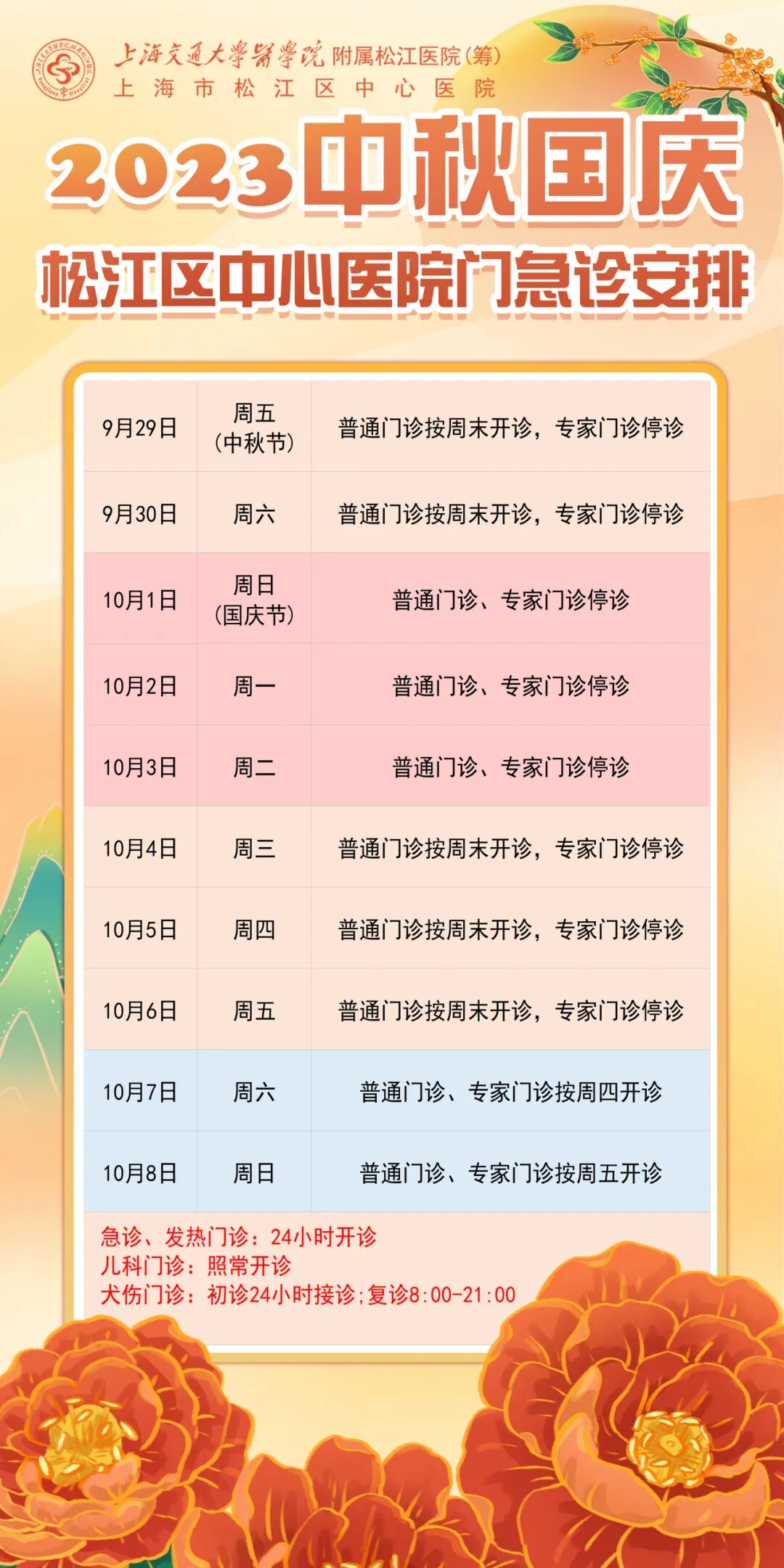 【便民提示】中秋、国庆假期就医、出游，这份小贴士请收好→-小辉娱乐网