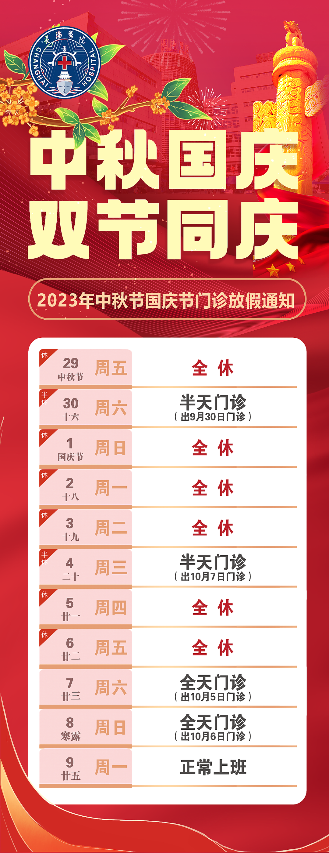 【便民提示】中秋、国庆假期就医、出游，这份小贴士请收好→-小辉娱乐网