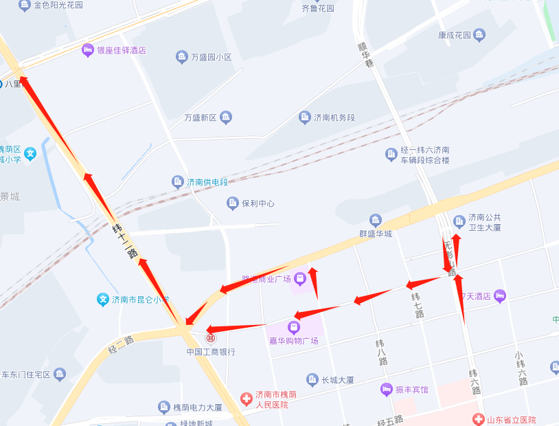 济南纬六路高架桥路面10月30日起维修，过往车辆注意绕行！